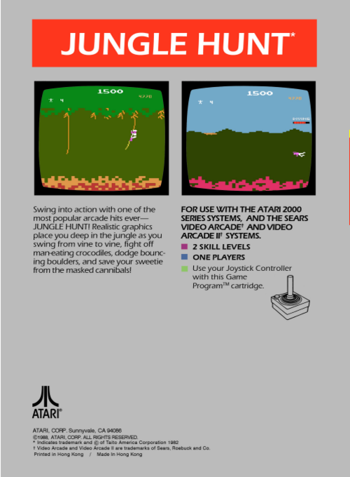 Jungle Hunt - Atari 2600