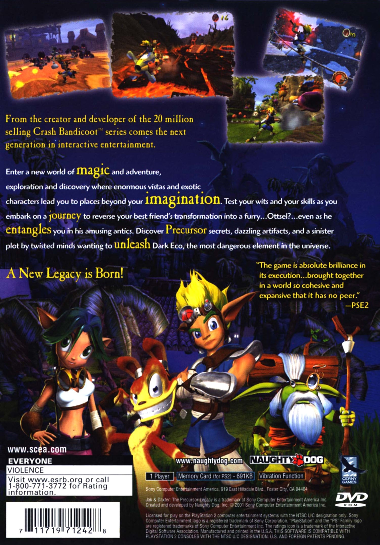 Jak and Daxter The Precursor Legacy - Playstation 2