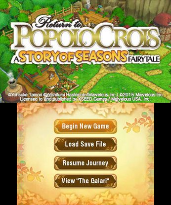 Return to PoPoLoCrois: A Story of Seasons Fairytale - Nintendo 3DS
