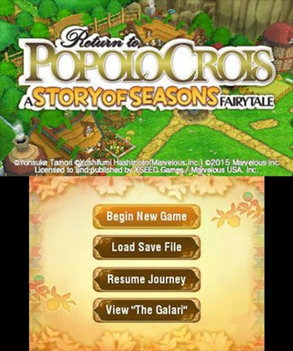 Return to PoPoLoCrois: A Story of Seasons Fairytale - Nintendo 3DS