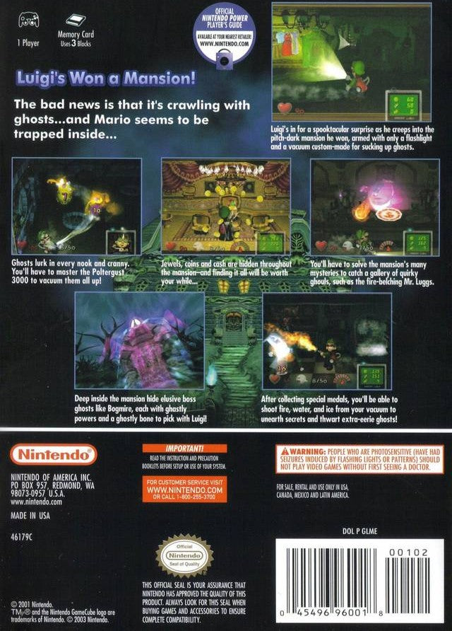Luigi's Mansion [Player's Choice] - Gamecube