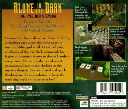 Alone In The Dark One Eyed Jack's Revenge - Playstation - Retro Island Gaming