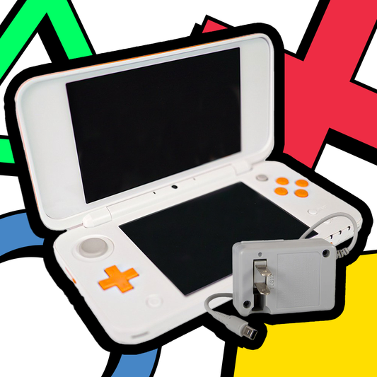 White & Orange New Nintendo 2DS XL System - Retro Island Gaming