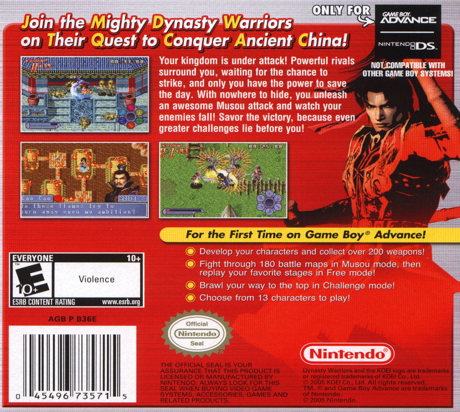Dynasty Warriors Advance - GameBoy Advance