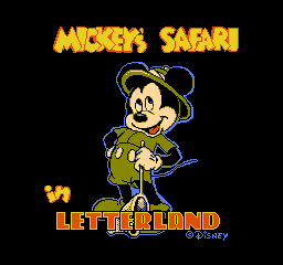 Mickey's Safari in Letterland - NES