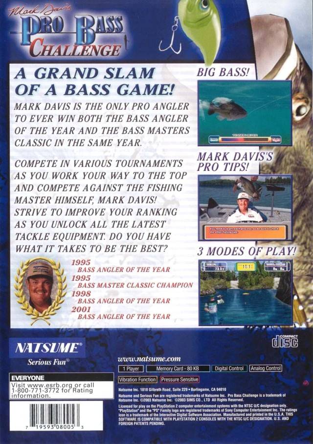 Mark Davis Pro Bass Challenge - Playstation 2