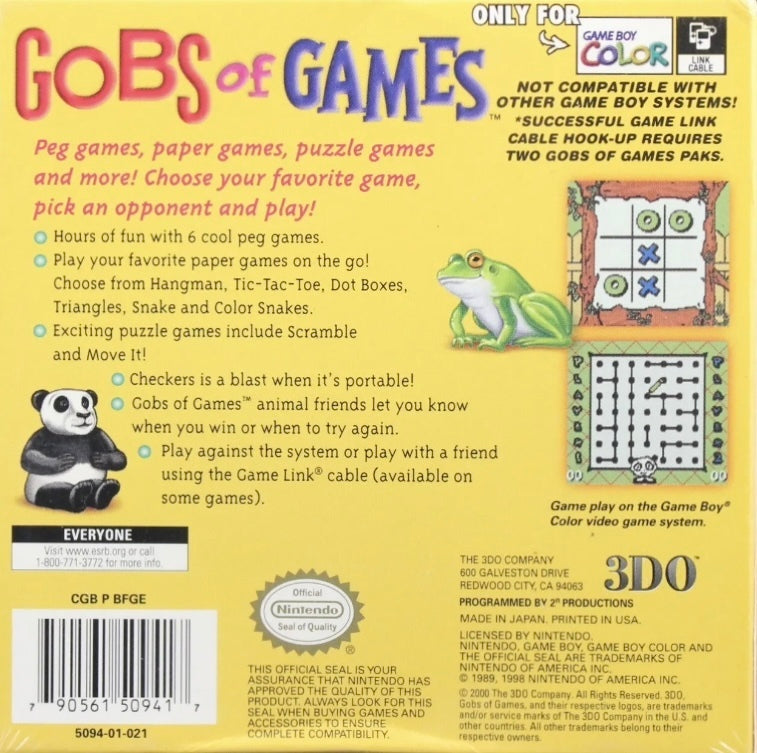 Gobs of Games - GameBoy Color