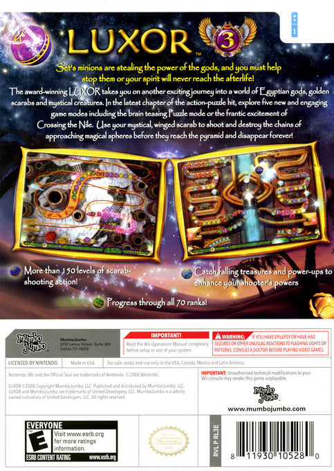 Luxor 3 - Wii - Retro Island Gaming