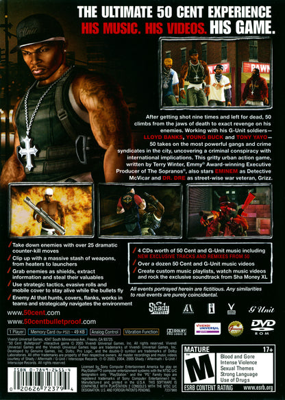 50 Cent Bulletproof - Playstation 2 - Retro Island Gaming