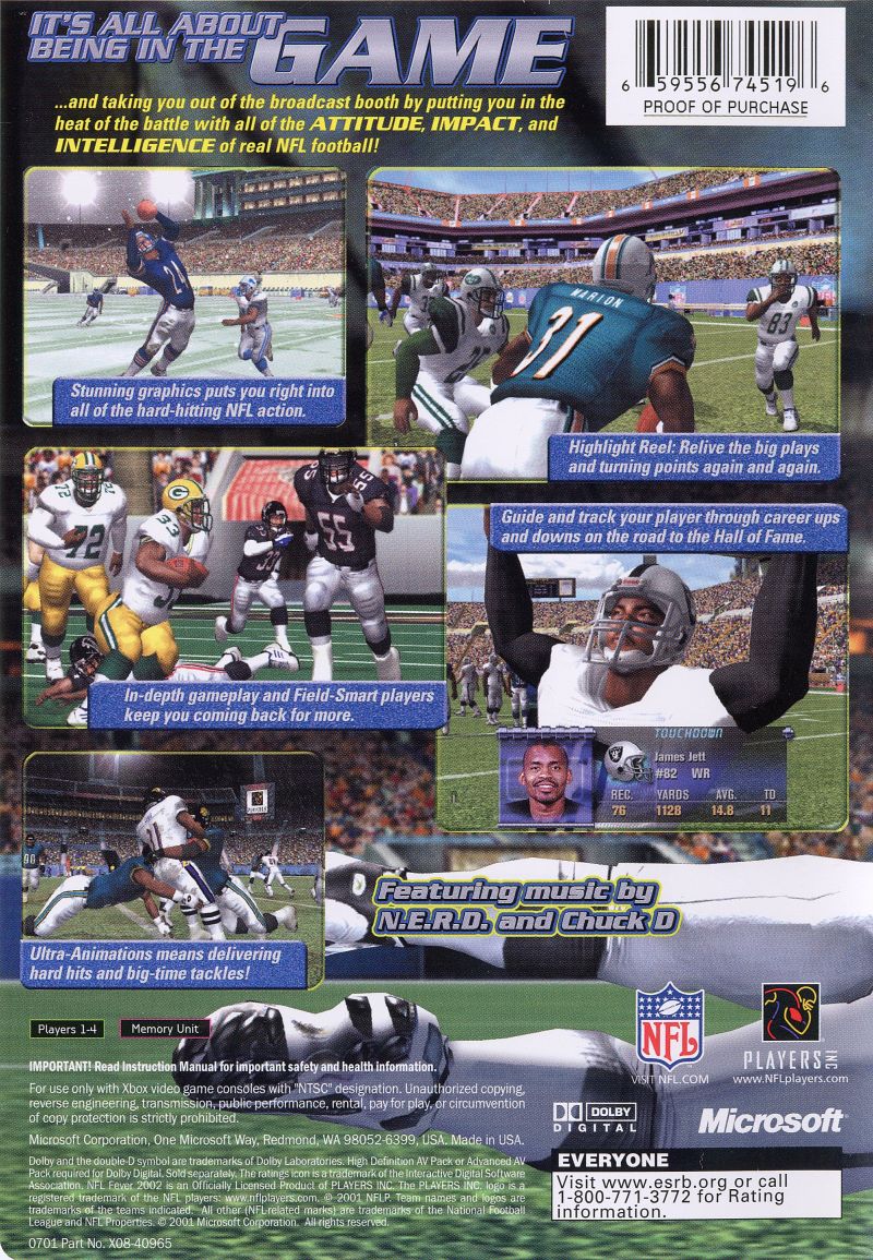 NFL Fever 2002 - Xbox