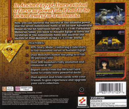 Yu-Gi-Oh Forbidden Memories - Playstation