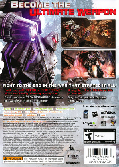 Transformers: War for Cybertron - Xbox 360 - Retro Island Gaming