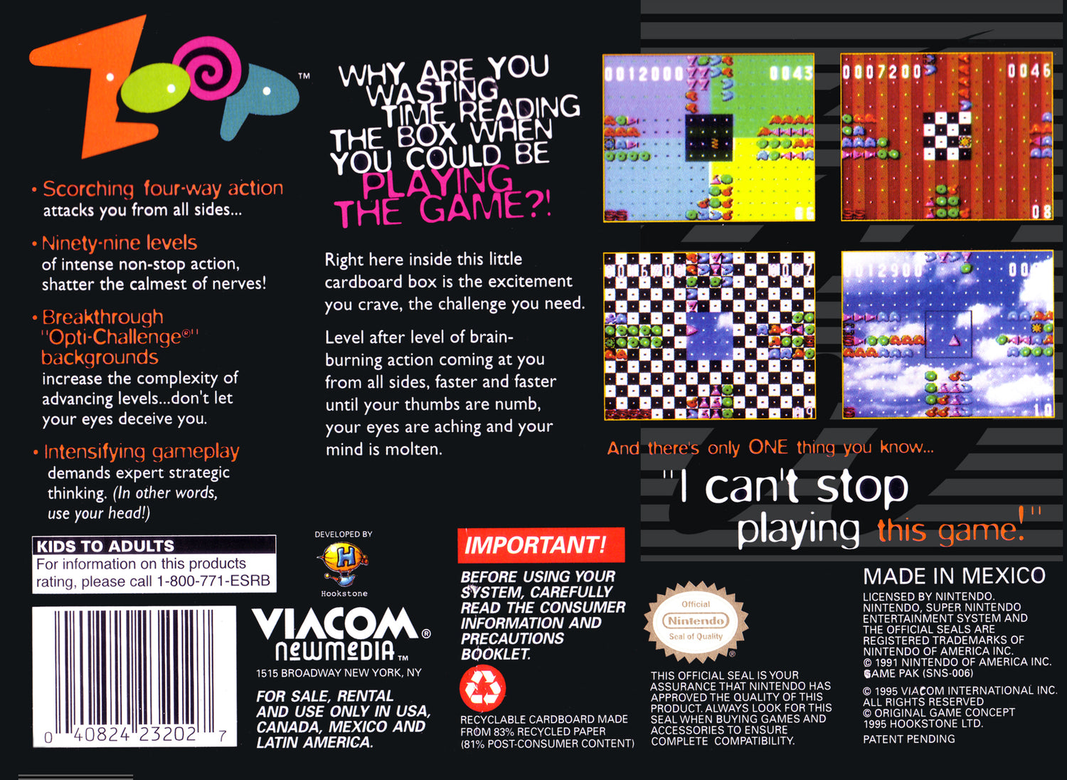 Zoop - Super Nintendo