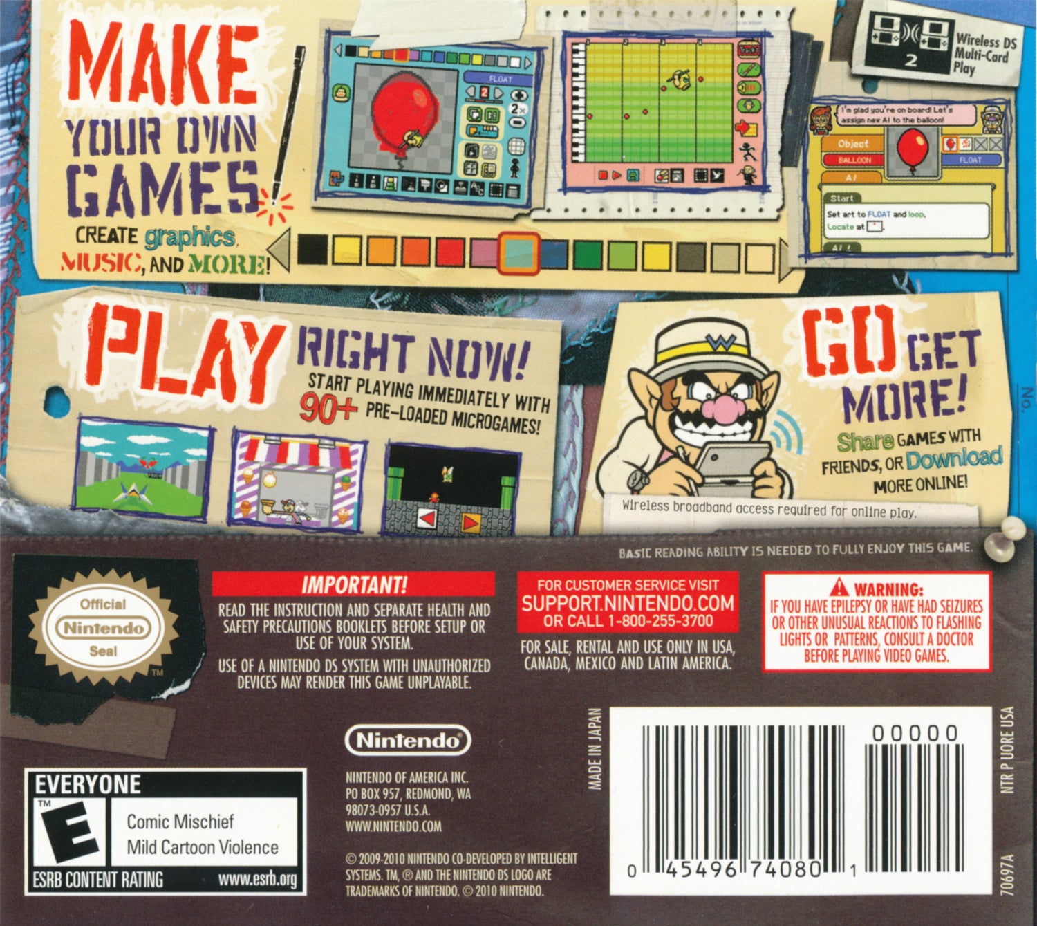 Wario Ware D.I.Y. - Nintendo DS