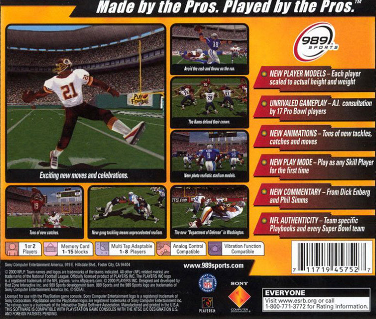 NFL GameDay 2001 - Playstation