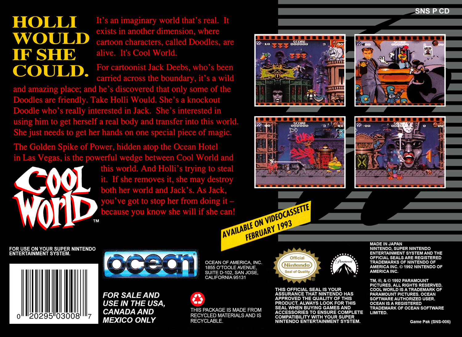 Cool World - Super Nintendo