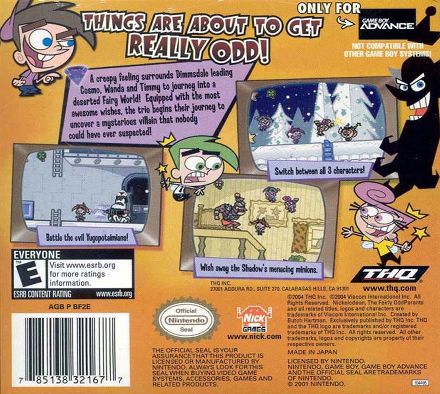 Fairly Odd Parents Shadow Showdown - GameBoy Advance
