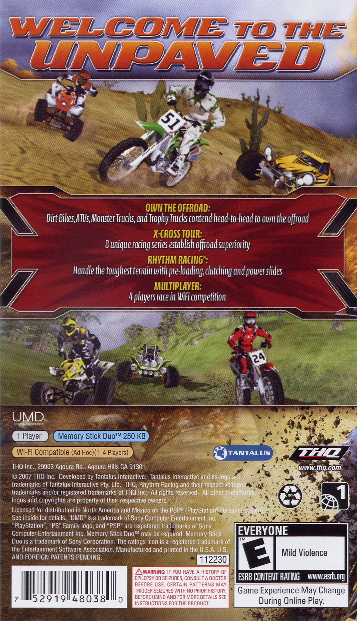 MX vs ATV Untamed - PSP