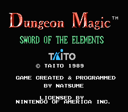 Dungeon Magic - NES