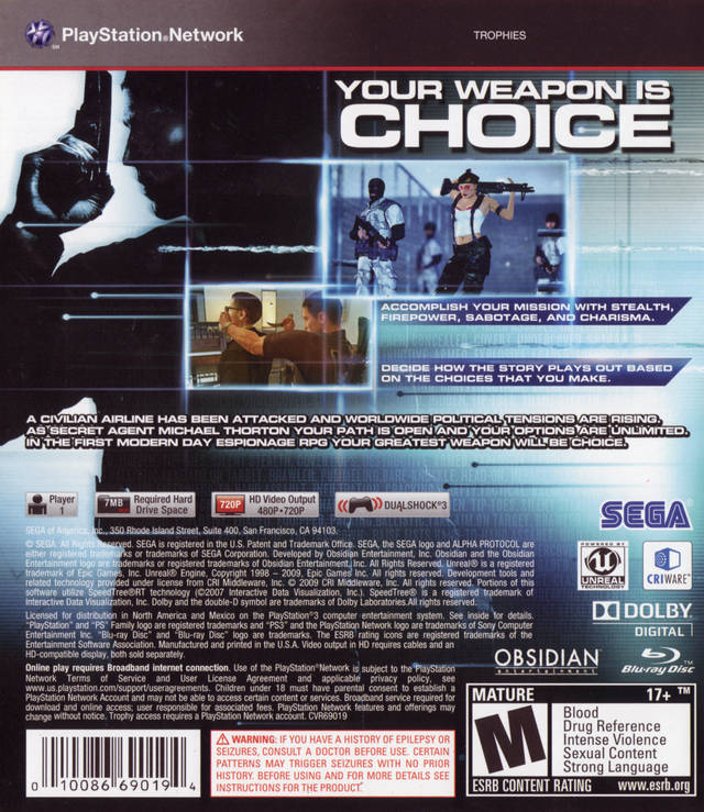 Alpha Protocol - Playstation 3