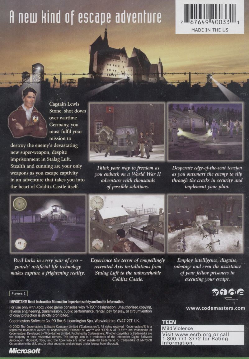 Prisoner of War - Xbox