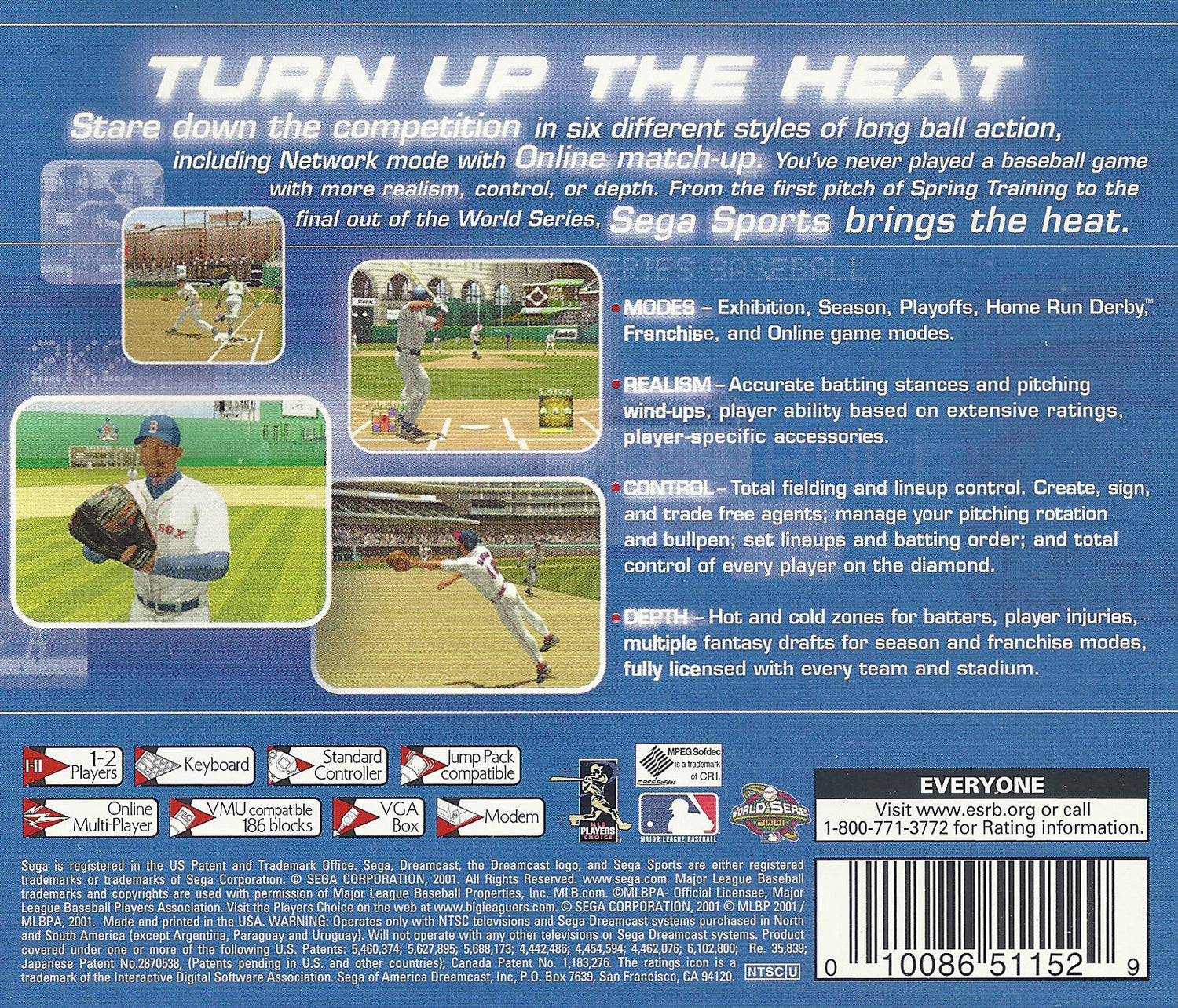 World Series Baseball 2K2 - Sega Dreamcast
