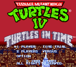 Tortugas Ninja Mutantes Adolescentes IV Tortugas en el Tiempo - Super Nintendo
