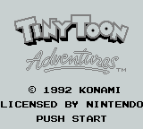 Tiny Toon Adventures - JP GameBoy
