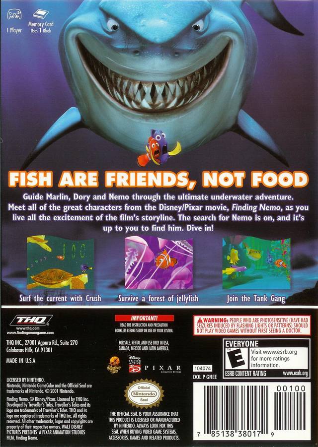 Finding Nemo [Player's Choice] - Gamecube