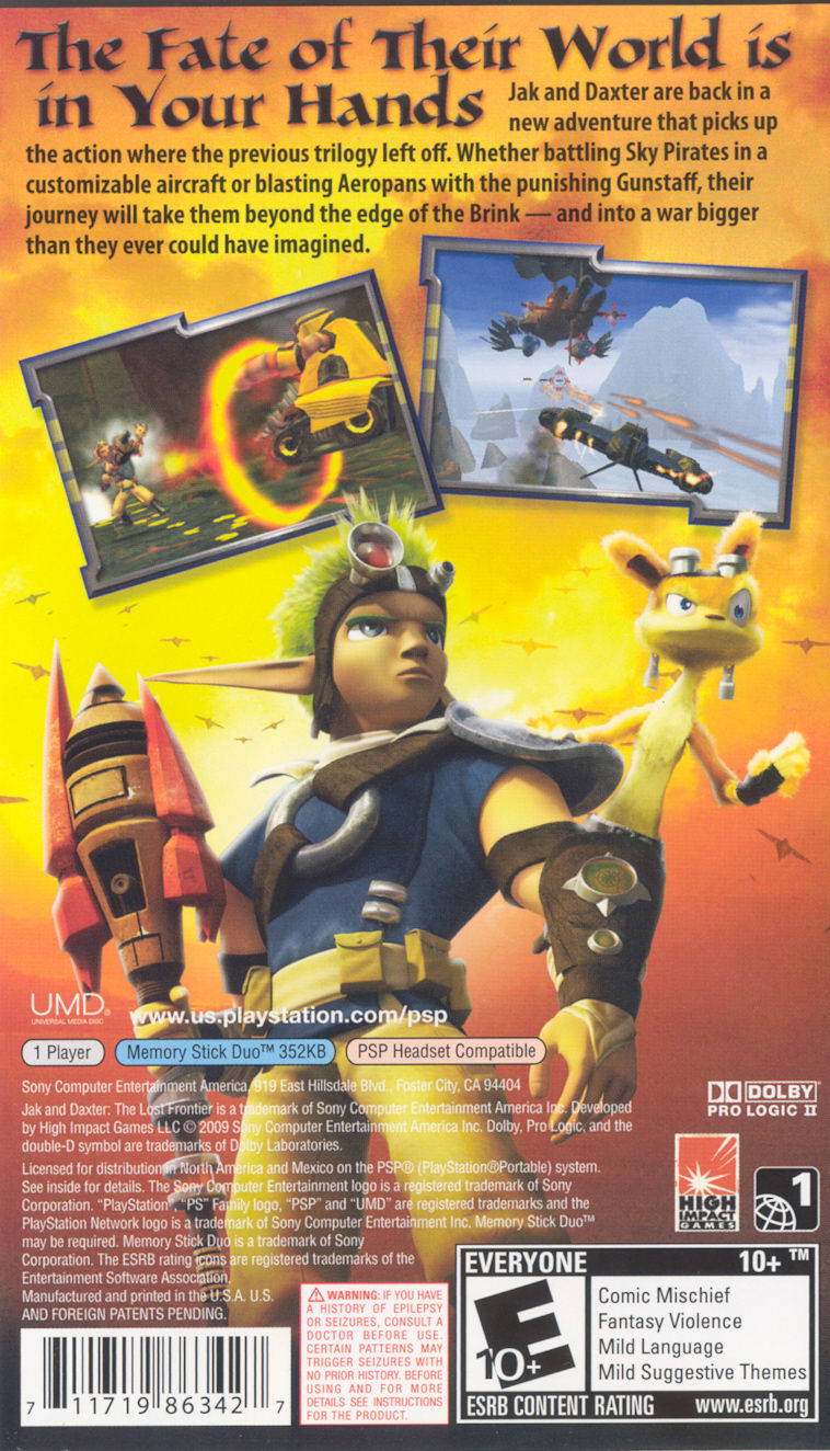 Jak and Daxter: The Lost Frontier - PSP