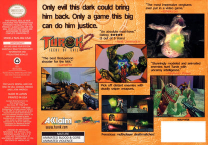 Turok 2 Seeds of Evil - Nintendo 64 - Retro Island Gaming