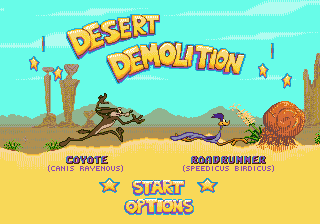 Desert Demolition - Sega Genesis
