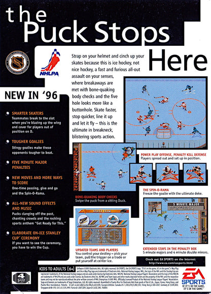 NHL 96 - Sega Genesis - Retro Island Gaming