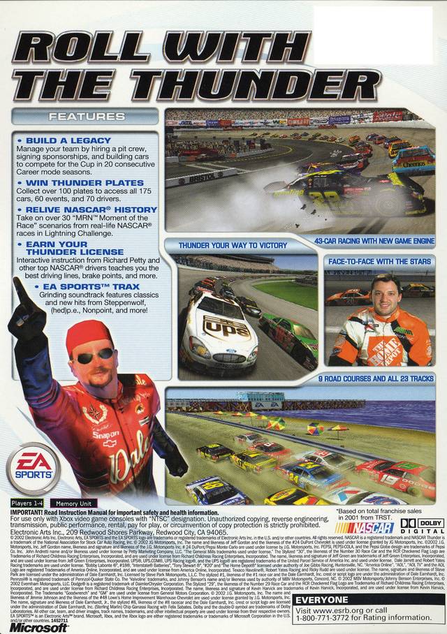 NASCAR Thunder 2003 - Xbox