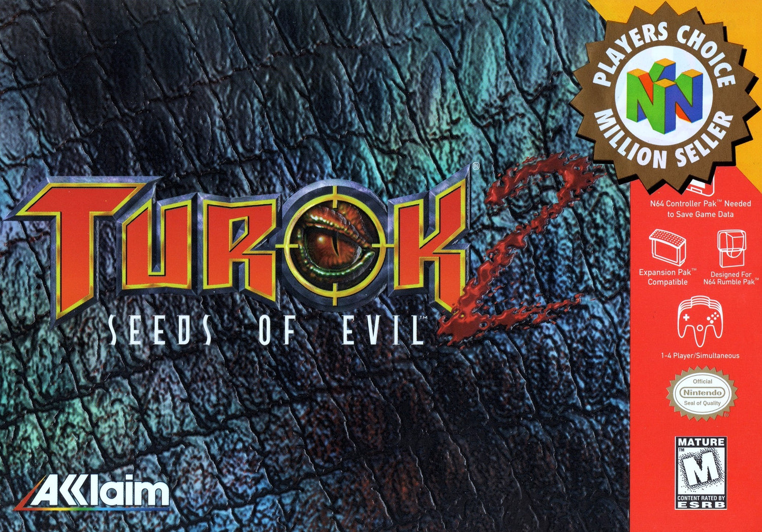 Turok Dinosaur Hunter [Player's Choice] - Nintendo 64
