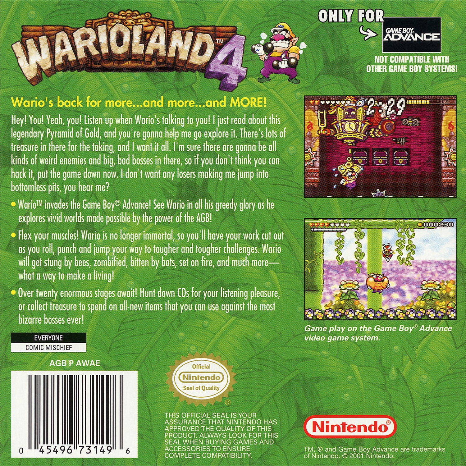 Wario Land 4 - GameBoy Advance