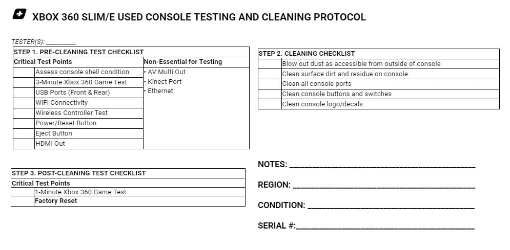 Black Xbox 360 Slim System - Certified Tested & Cleaned