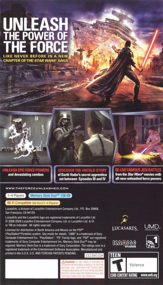 Star Wars The Force Unleashed - PSP