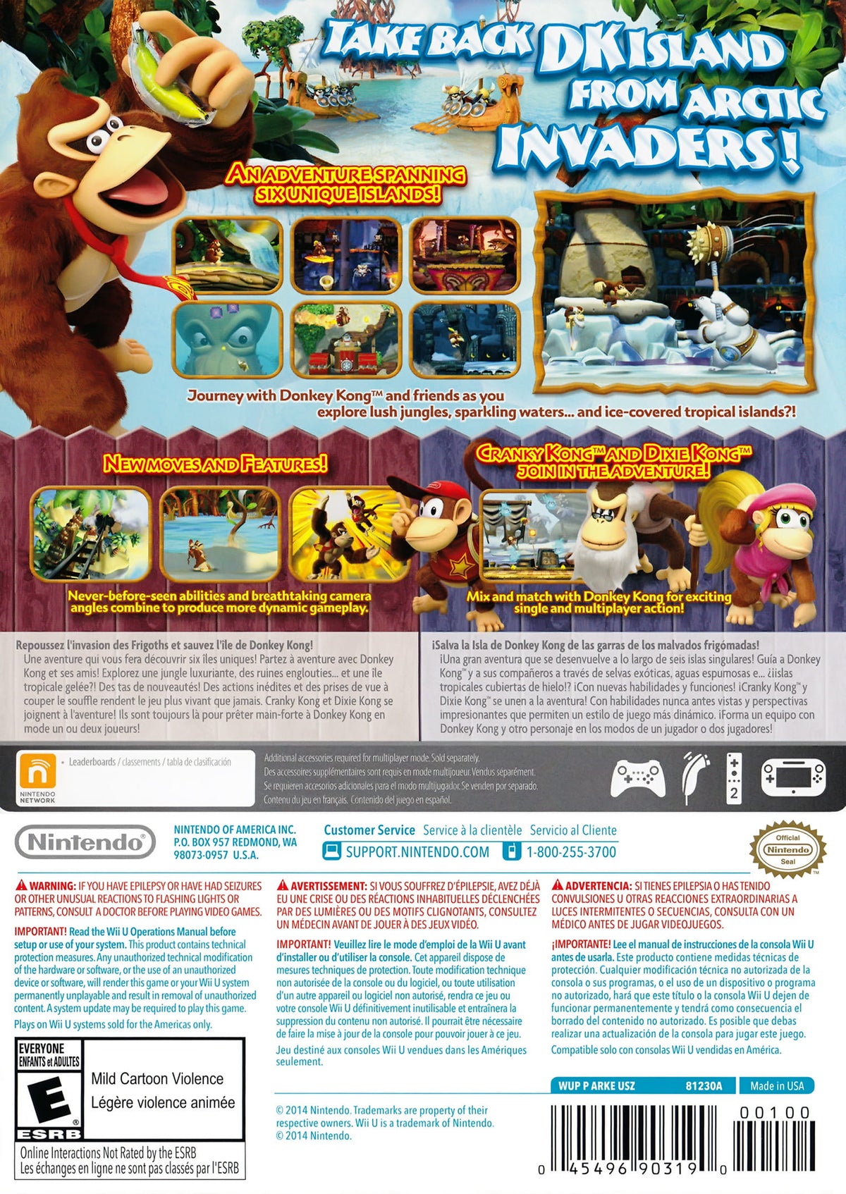 Donkey Kong Country: Tropical Freeze [Nintendo Selects] - Wii U - Retro Island Gaming