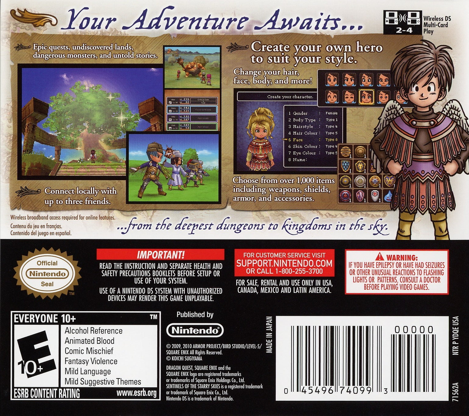 Dragon Quest IX: Sentinels of the Starry Skies - Nintendo DS