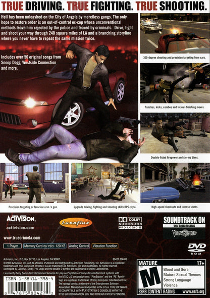 True Crime Streets of LA - Playstation 2 - Retro Island Gaming