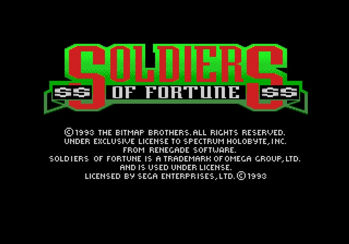Soldiers of Fortune - Sega Genesis