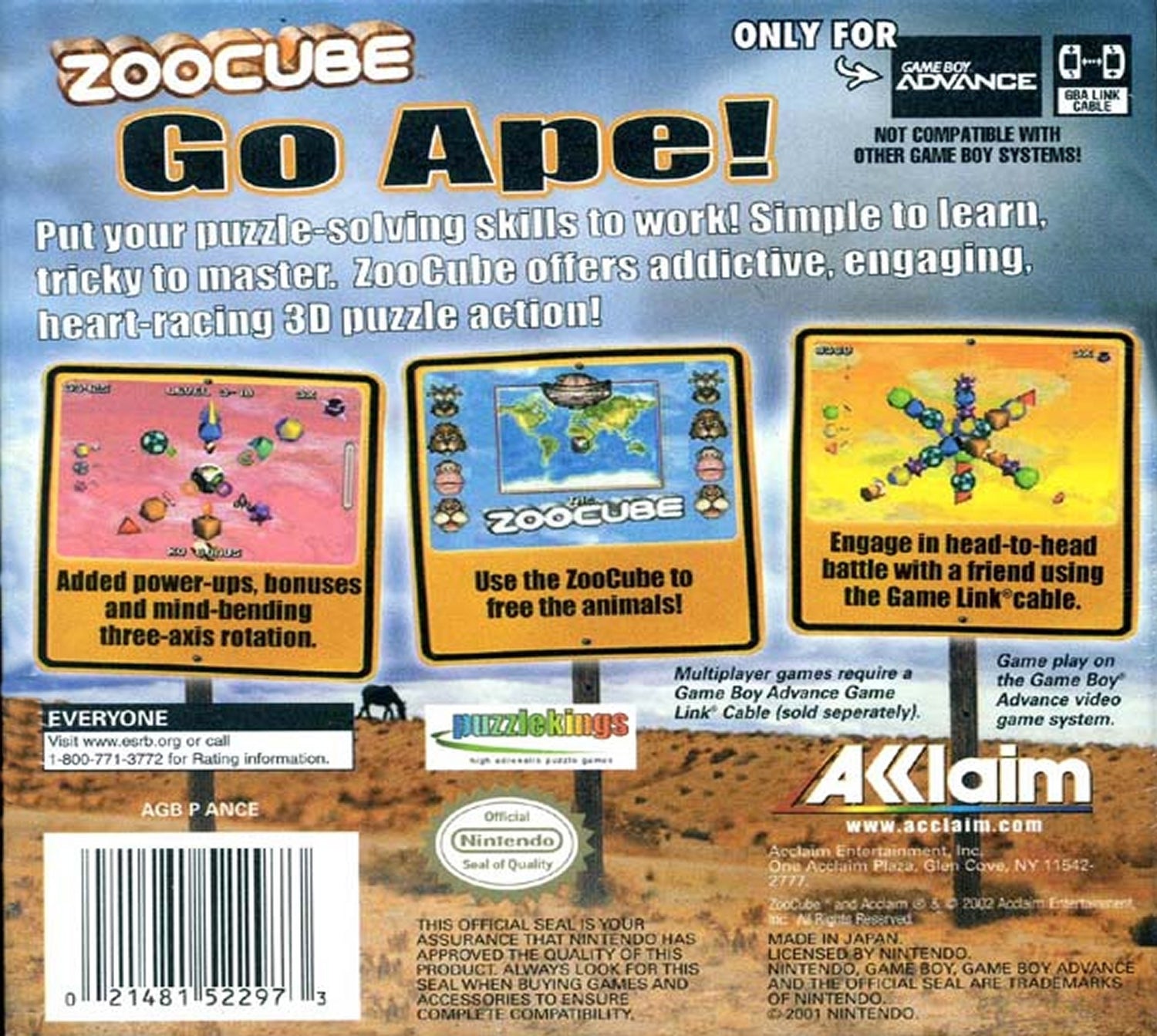ZooCube - GameBoy Advance