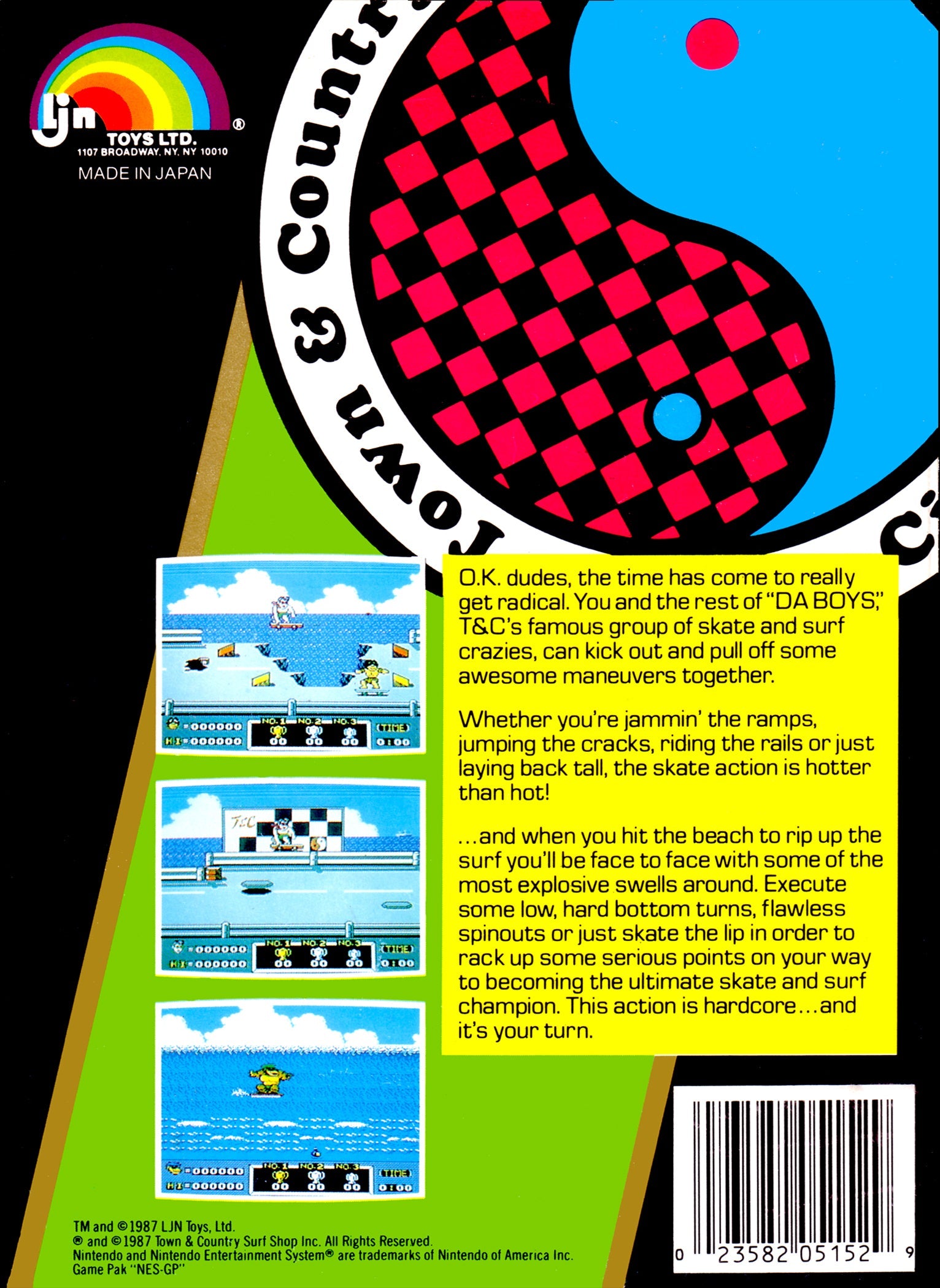 Town & Country Surf Designs: Wood and Water Rage - NES - Retro Island Gaming