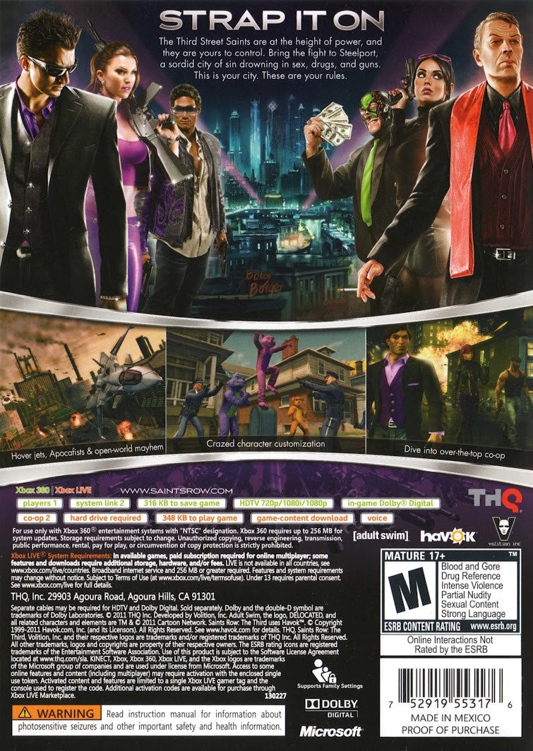 Saints Row: The Third - Xbox 360