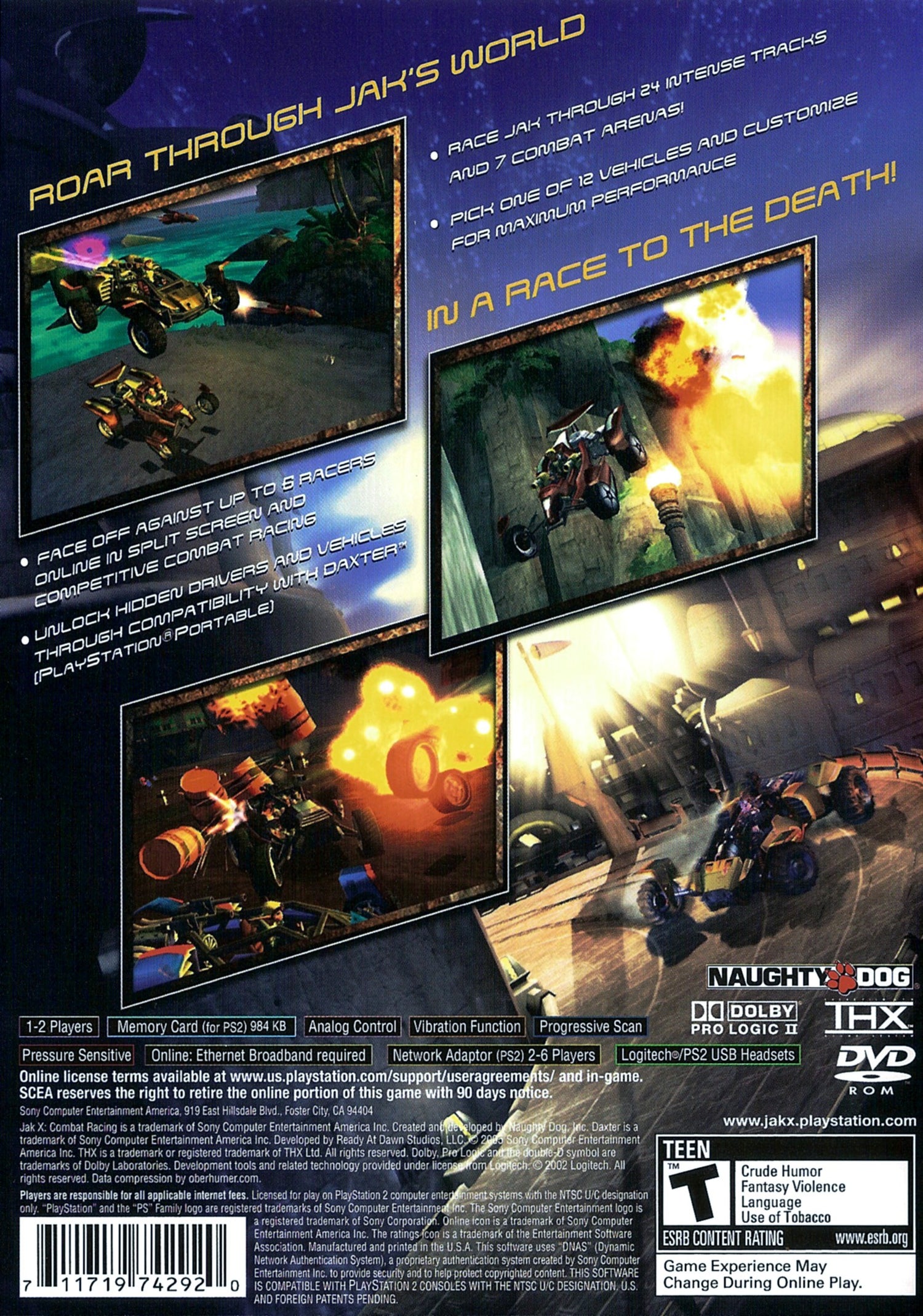 Jak X Combat Racing - Playstation 2