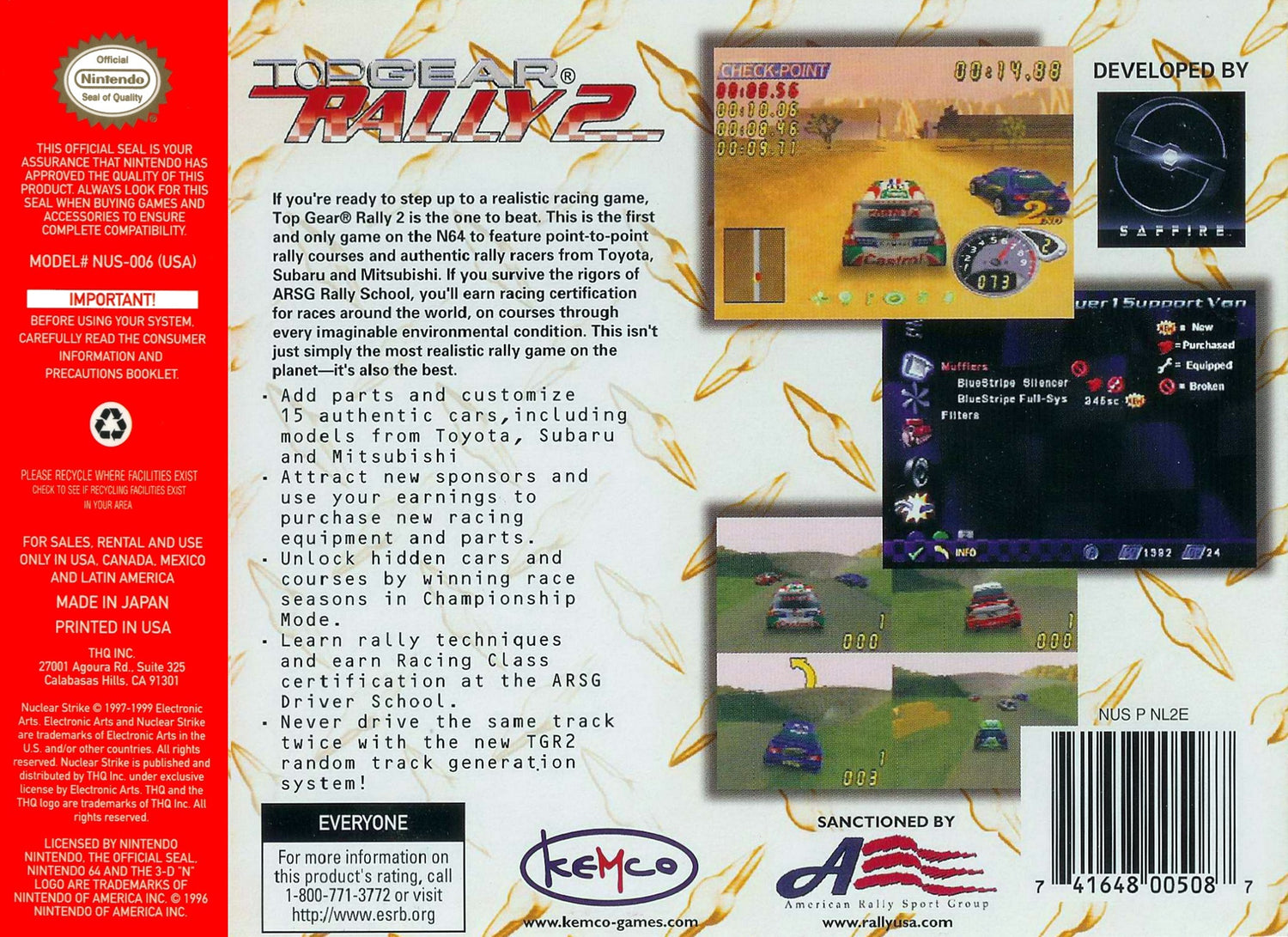 Top Gear Rally 2 - Nintendo 64