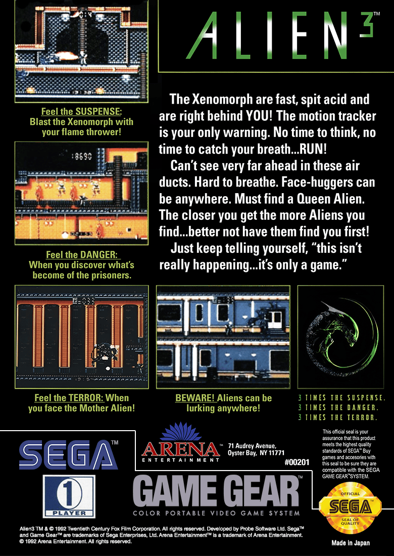 Alien 3 - Sega Game Gear - Retro Island Gaming