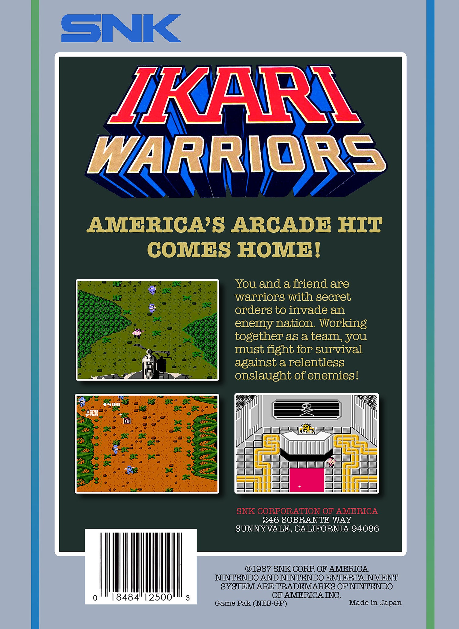 Ikari Warriors [5 Screw] - NES