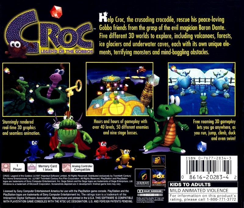 Croc [Greatest Hits] - Playstation